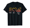 Peace Love Sprint Car T-Shirt - Graphic Print for Adults - T-Shirt, Sweatshirt, Hoodie