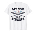 My Son Is Slugger Parents Fathers Day T-Shirt - Trendy Graphic for Adults - T-Shirt, Sweatshirt, Hoodie