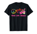 Hawaiian Ukulele Uke Tie Dye Peace Love T-Shirt - Unique Graphic Unisex - T-Shirt, Sweatshirt, Hoodie