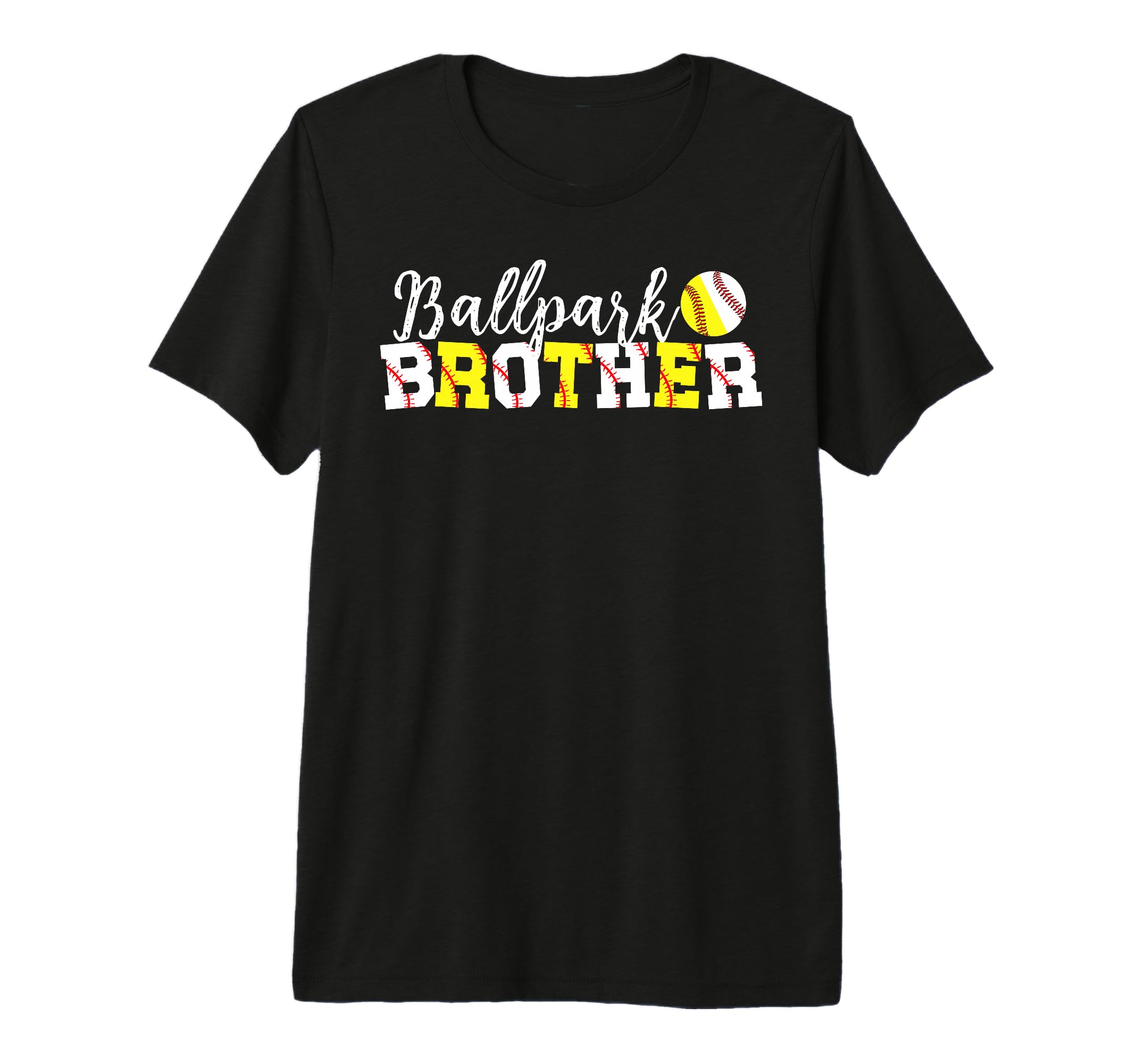 Ballpark Brother Softball Baseball T-Shirt - Graphic Print for Adults - T-Shirt, Sweatshirt, Hoodie