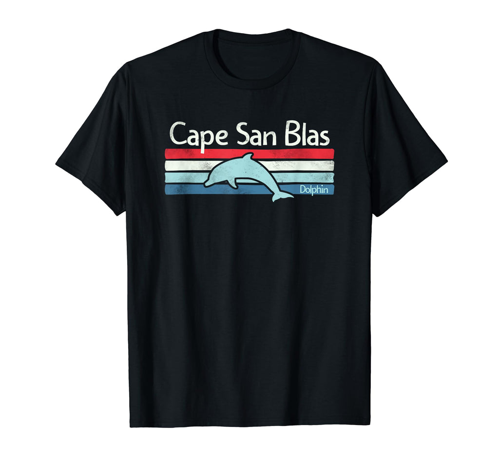 Cape San Blas Florida Dolphin T-Shirt - Minimalist Print for Adults - T-Shirt, Sweatshirt, Hoodie