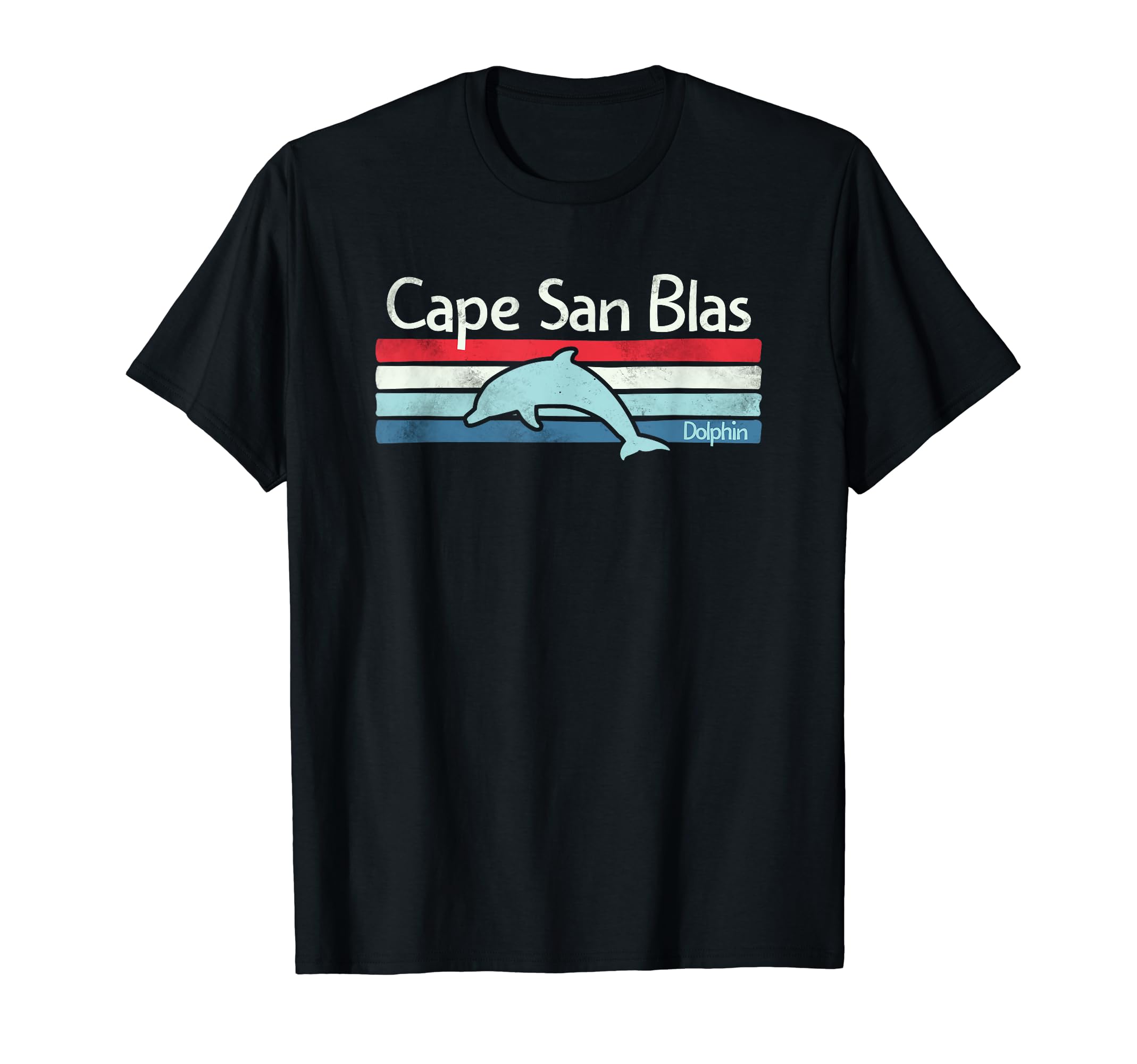 Cape San Blas Florida Dolphin T-Shirt - Minimalist Print for Adults - T-Shirt, Sweatshirt, Hoodie