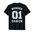 Number 1 Coach Sports Jersey T-Shirt - Unique Graphic Men Women - T-Shirt, Sweatshirt, Hoodie