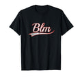 Blm Varsity Distressed Throwback T-Shirt - Minimalist Print Unisex - T-Shirt, Sweatshirt, Hoodie