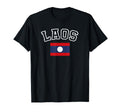 Laos Flag Distressed Heritage T-Shirt - Graphic Print for Adults - T-Shirt, Sweatshirt, Hoodie