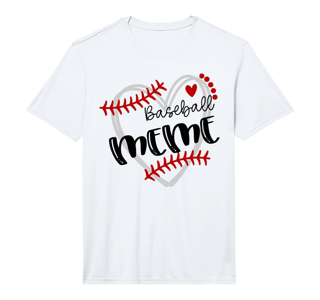 Personalized Baseball Heart Meme Baseball T-Shirt - Graphic Print Unisex - T-Shirt, Sweatshirt, Hoodie