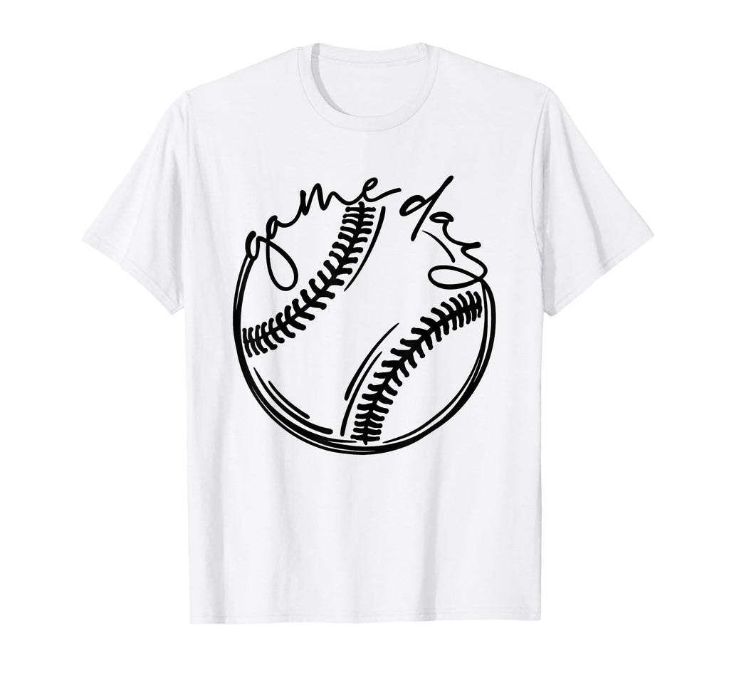 Game Day Vibes Softball Season Baseball T-Shirt - Graphic Print Unisex - T-Shirt, Sweatshirt, Hoodie