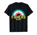Fishers Indiana Rainbow T-Shirt - Fun Novelty Design for Adults - T-Shirt, Sweatshirt, Hoodie