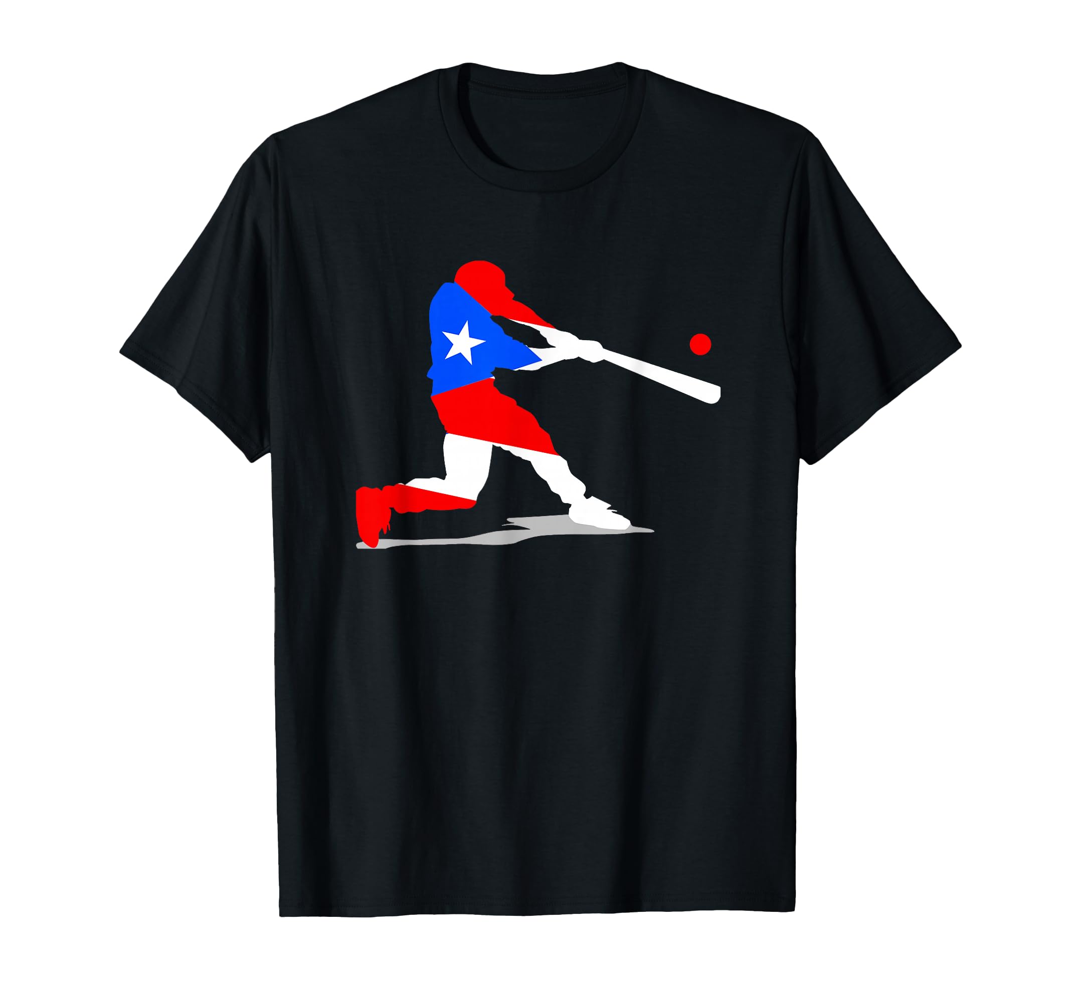 Puerto Rico Baseball Pr Batter Flag T-Shirt - Graphic Print Men Women - T-Shirt, Sweatshirt, Hoodie