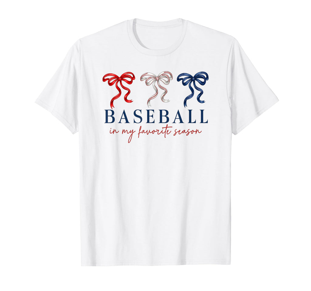 Coquette Baseball Is My Favorite Season T-Shirt - Trendy Graphic Unisex - T-Shirt, Sweatshirt, Hoodie