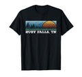 Sunset Stripes Ruby Falls Tennessee T-Shirt - Trendy Graphic Unisex - T-Shirt, Sweatshirt, Hoodie