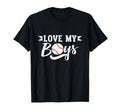 Love My Baseball Softball Mom Dad T-Shirt - Custom Art Print Men Women - T-Shirt, Sweatshirt, Hoodie