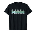 Ogden Utah Distressed Skiing T-Shirt - Custom Art Print for Adults - T-Shirt, Sweatshirt, Hoodie