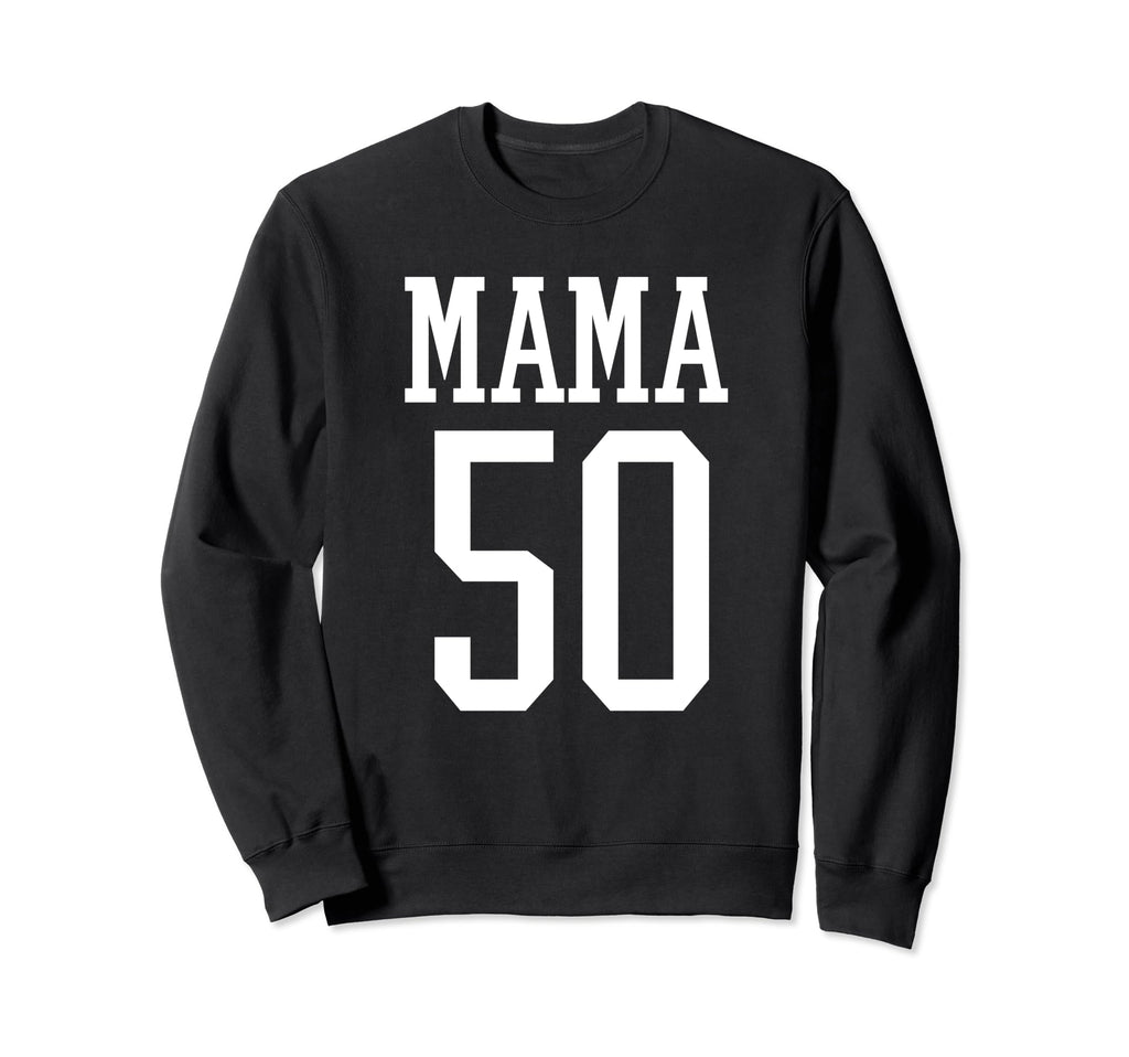 Number 50 Mama Biggest Fan Spirit Sweatshirt - Graphic Print Men Women - T-Shirt, Sweatshirt, Hoodie