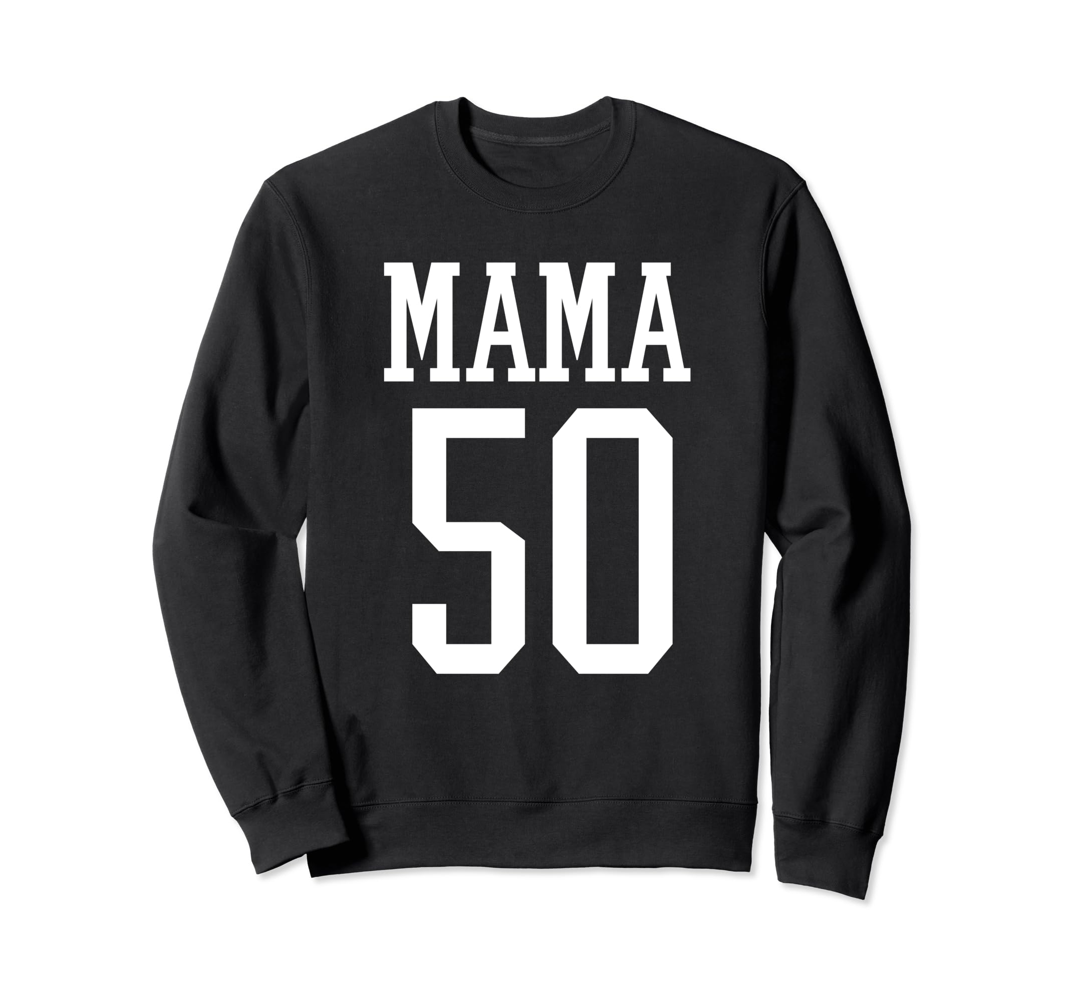 Number 50 Mama Biggest Fan Spirit Sweatshirt - Graphic Print Men Women - T-Shirt, Sweatshirt, Hoodie