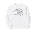 Line Drawn Camera Sweatshirt - Trendy Graphic Unisex - T-Shirt, Sweatshirt, Hoodie