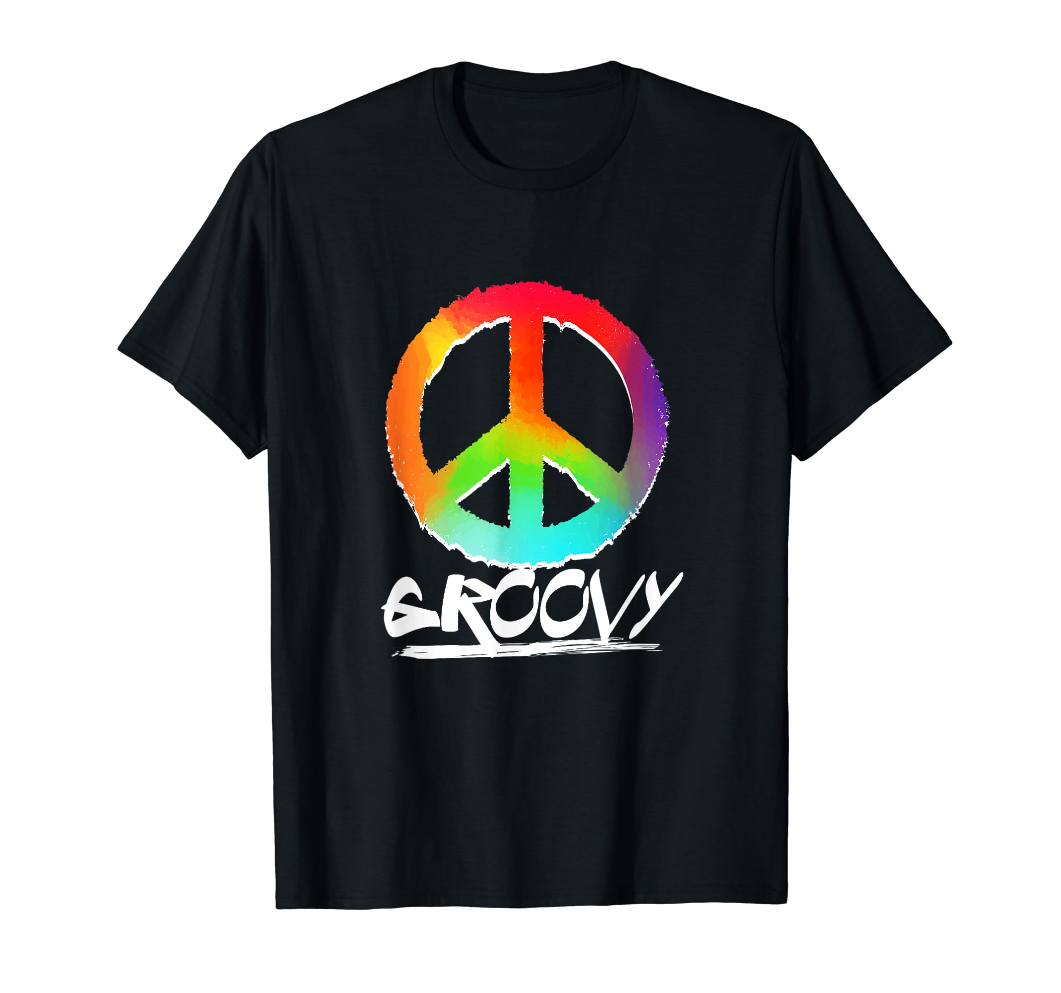 Groovy Peace Sign 60S Rainbow T-Shirt - Streetwear Style Men Women - T-Shirt, Sweatshirt, Hoodie