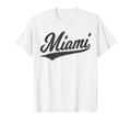 Miami Florida Varsity Script Sports T-Shirt - Trendy Graphic for Adults - T-Shirt, Sweatshirt, Hoodie