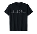 Baseball Heartbeat Love Baseball Mom Fan T-Shirt - Graphic Print Unisex - T-Shirt, Sweatshirt, Hoodie