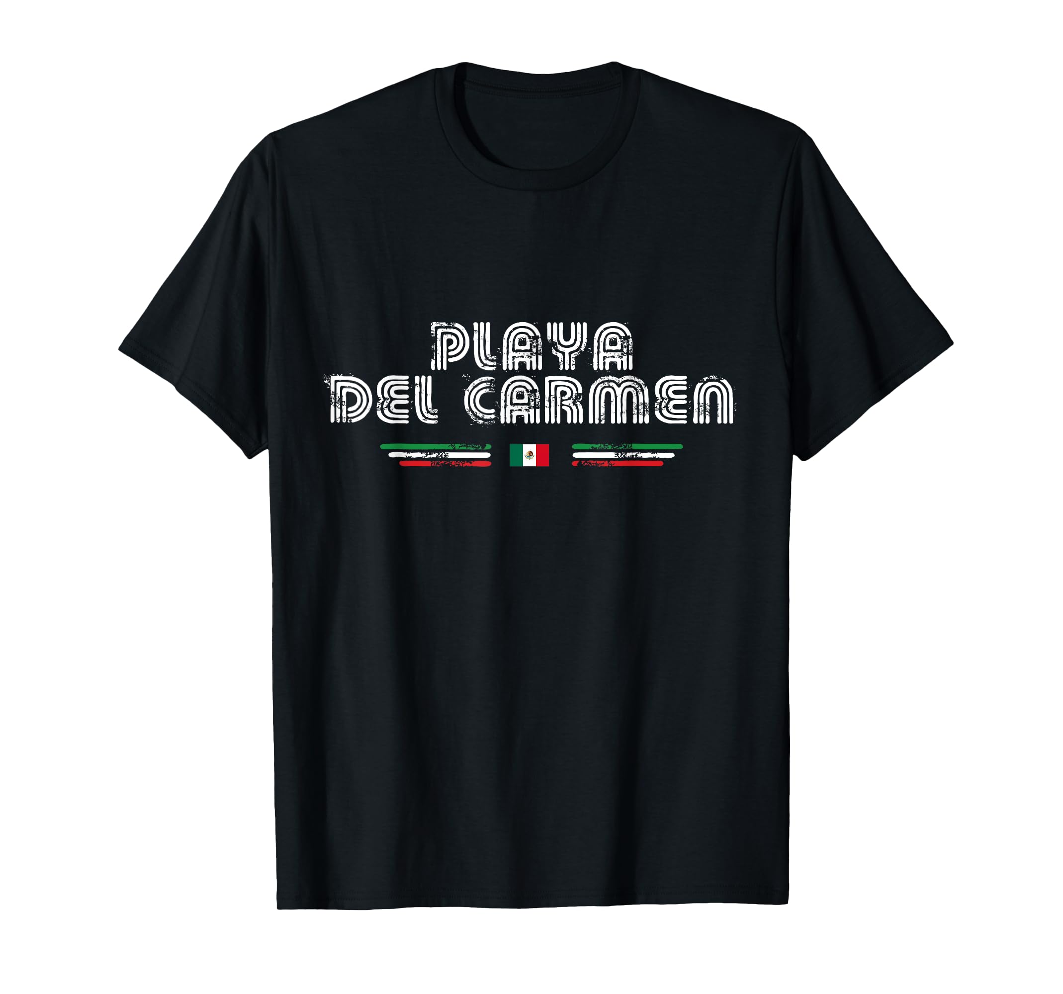 Playa Del Carmen Mexico 70S 80S Type T-Shirt - Custom Art Print Men Women - T-Shirt, Sweatshirt, Hoodie
