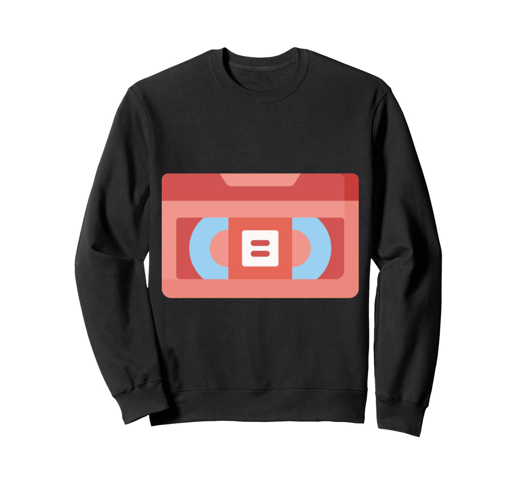 Vhs Video Cassette Tape Tv Sweatshirt - Minimalist Print Unisex - T-Shirt, Sweatshirt, Hoodie