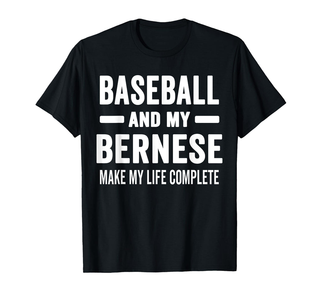 Baseball And My Bernese Mama Dog Lover T-Shirt - Graphic Print for Adults - T-Shirt, Sweatshirt, Hoodie
