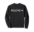 Glitch Vcr Vhs Tape 80S Rewind Sweatshirt - Aesthetic Graphic Unisex - T-Shirt, Sweatshirt, Hoodie