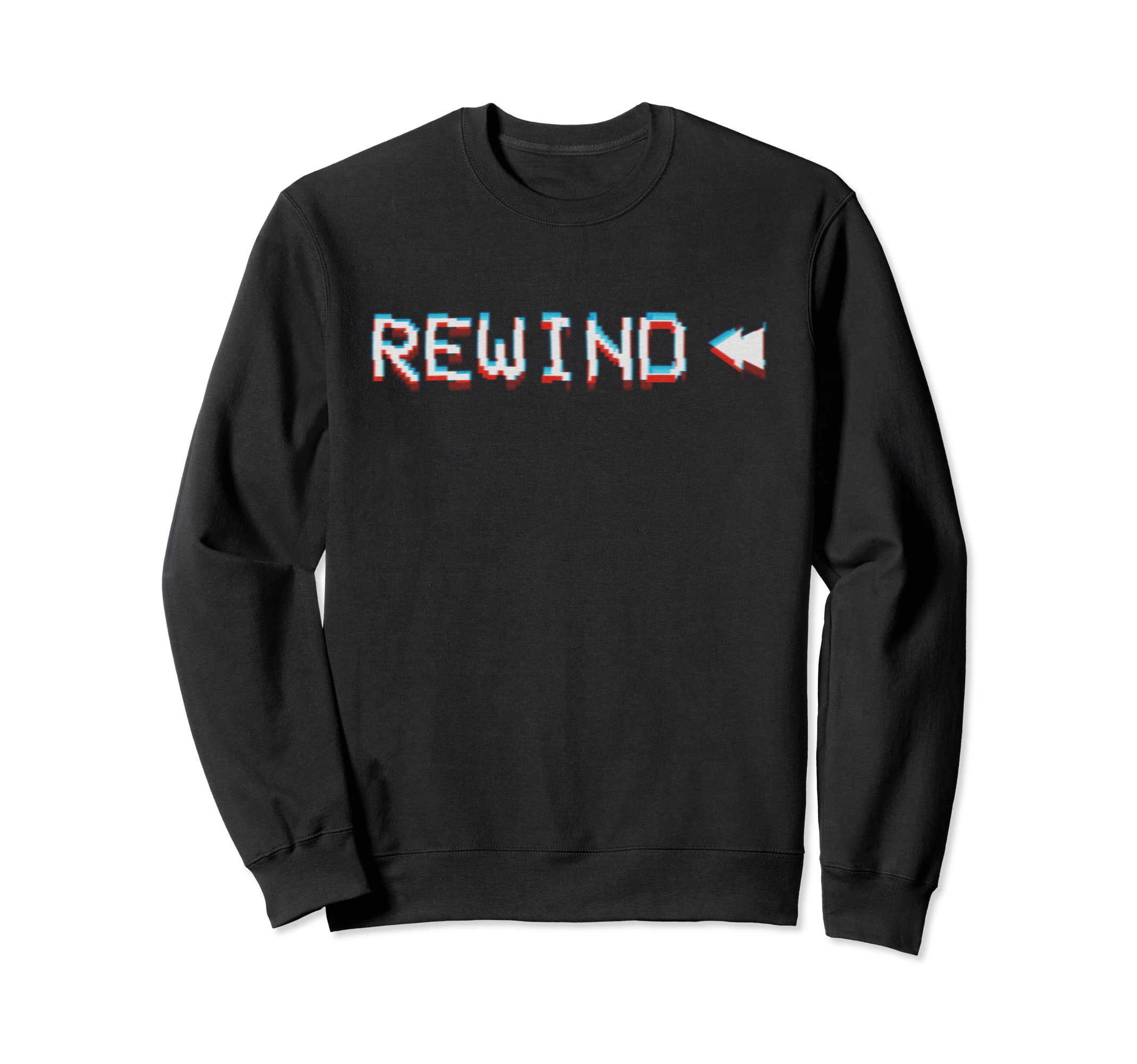 Glitch Vcr Vhs Tape 80S Rewind Sweatshirt - Aesthetic Graphic Unisex - T-Shirt, Sweatshirt, Hoodie