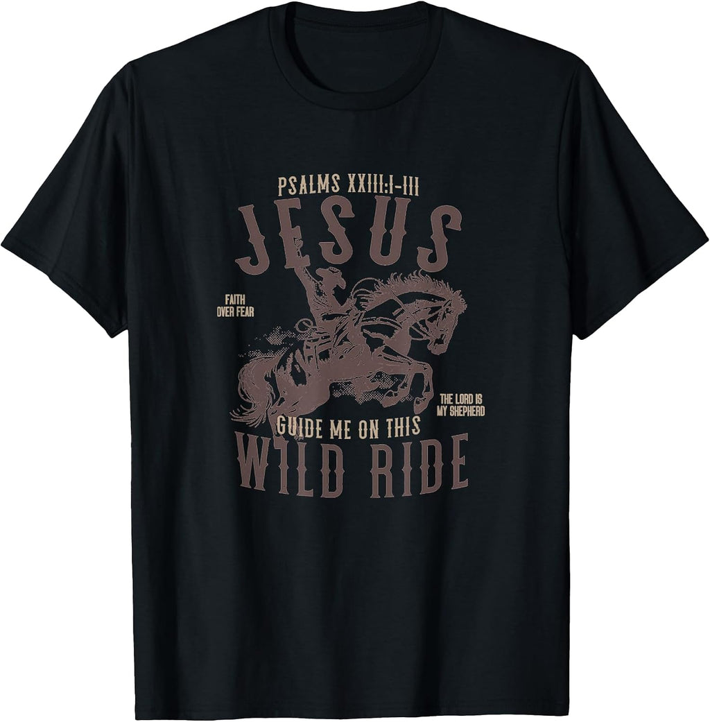 Jesus Guide Me On This Wild Ride Funny Travel - Adult & Kids T-Shirts, Sweatshirts & Hoodies apparel design preview 1