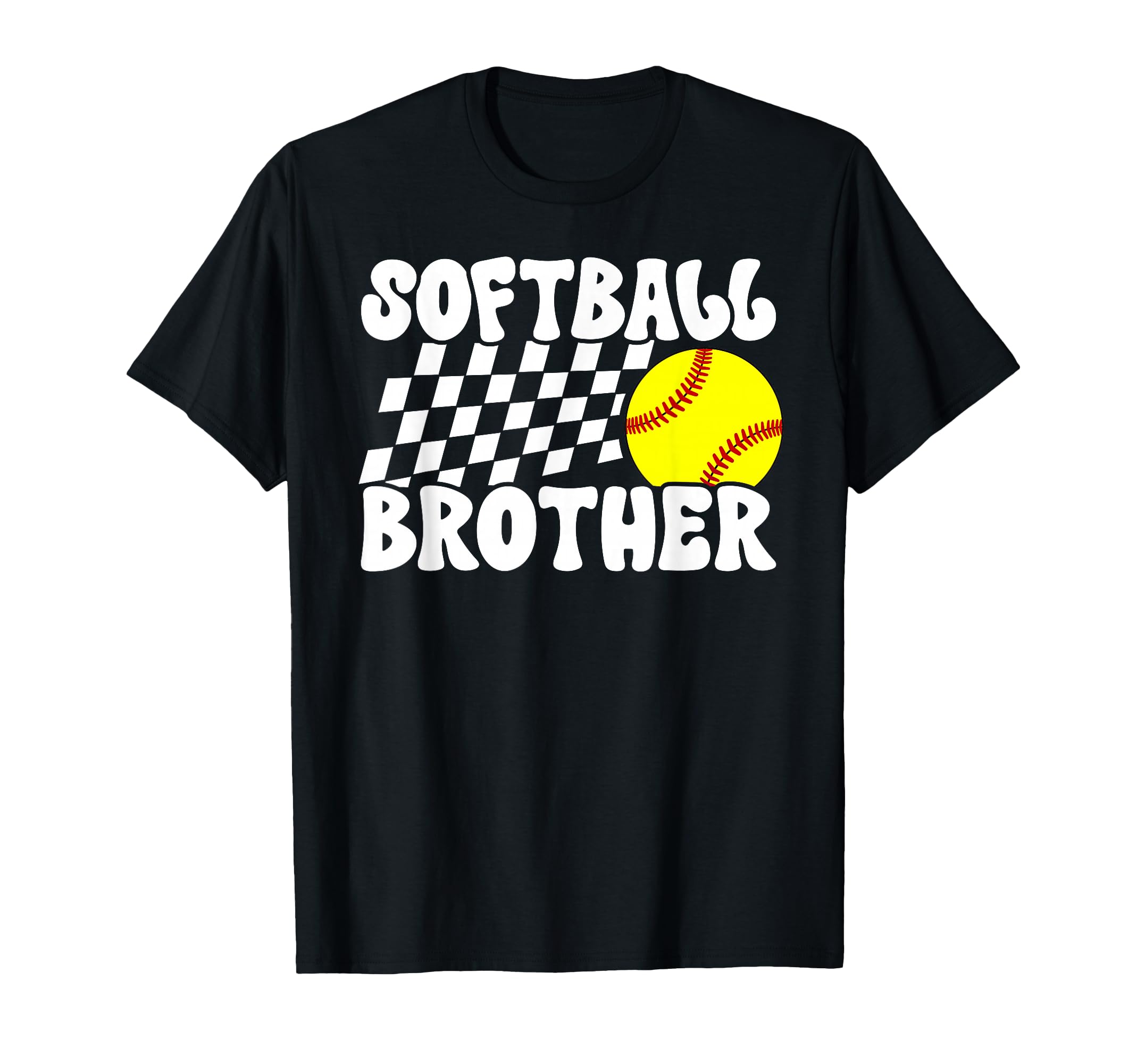 Softball Brother Groovy Brother T-Shirt - Custom Art Print Men Women - T-Shirt, Sweatshirt, Hoodie