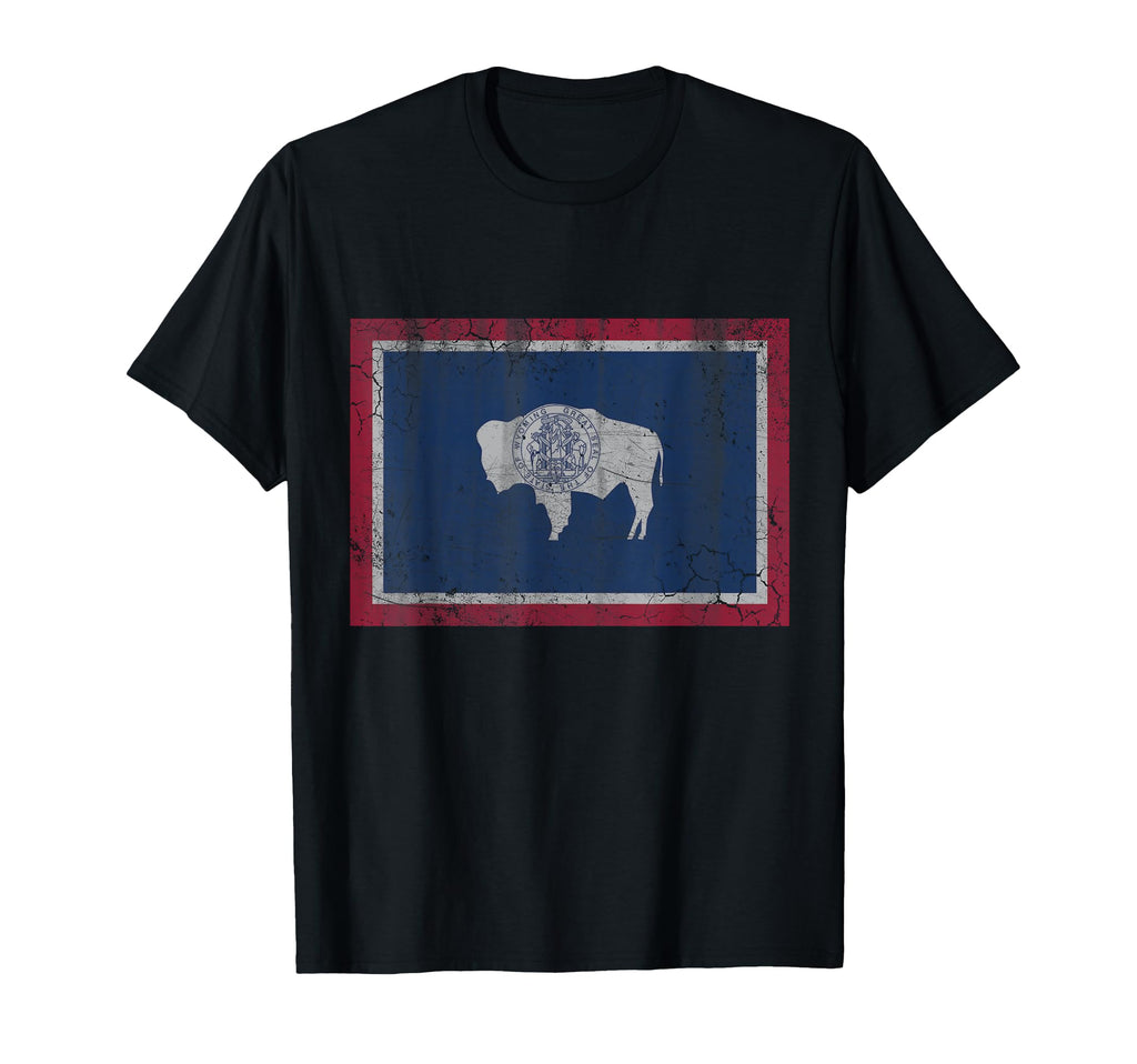 Wyoming Flag Home Love Family T-Shirt - Minimalist Print Men Women - T-Shirt, Sweatshirt, Hoodie