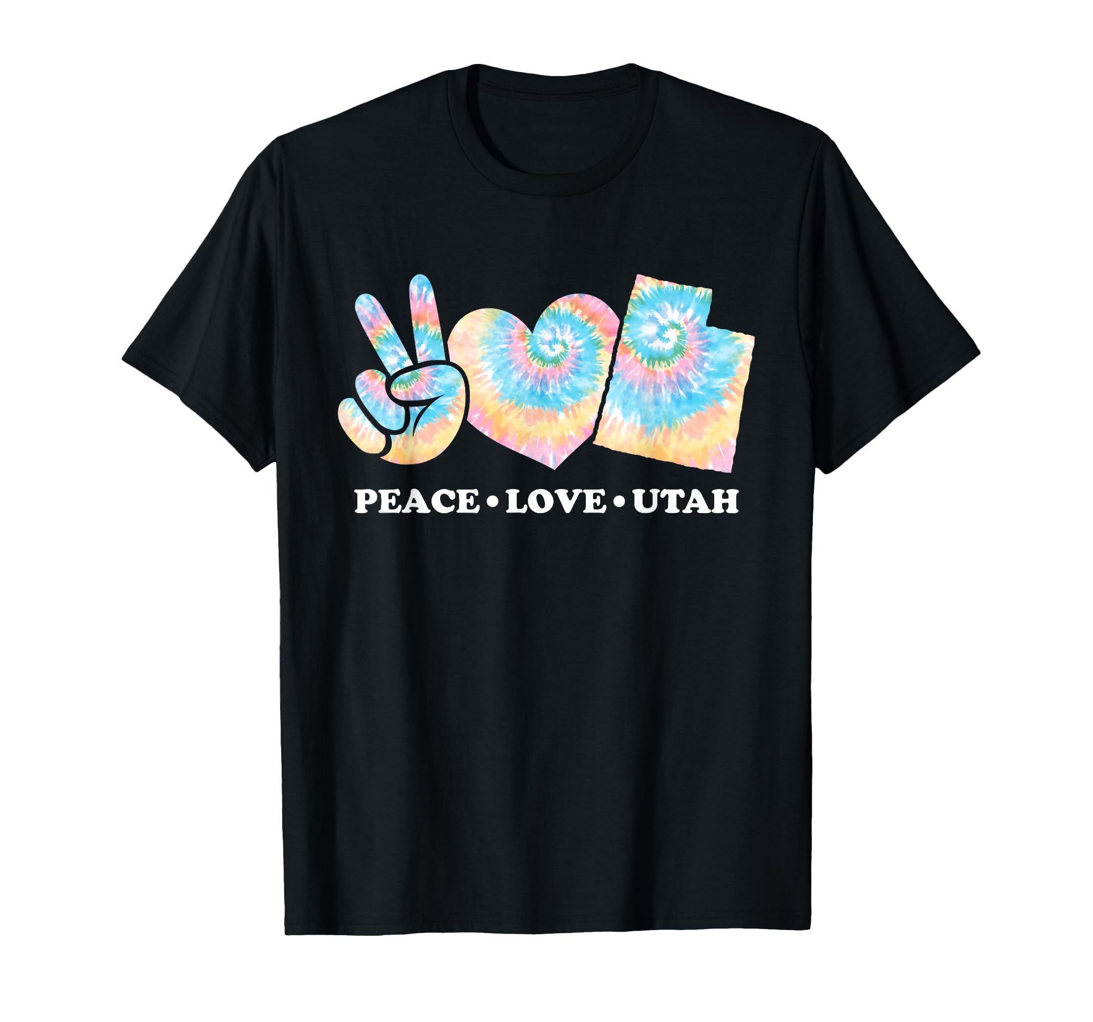 Tie Dye Utah Hippie Co T-Shirt - Trendy Graphic Men Women - T-Shirt, Sweatshirt, Hoodie