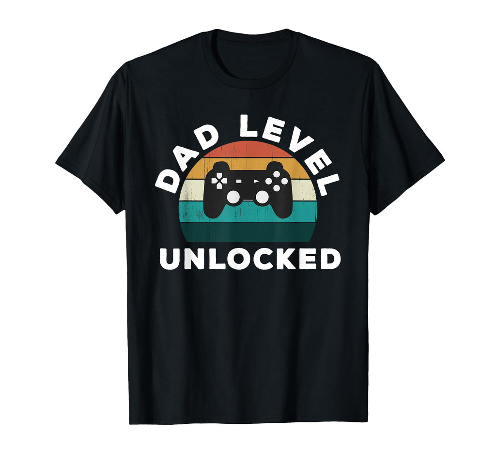 Dad Level Unlocked Game Lover Gamer New T-Shirt - Custom Art Print Unisex - T-Shirt, Sweatshirt, Hoodie