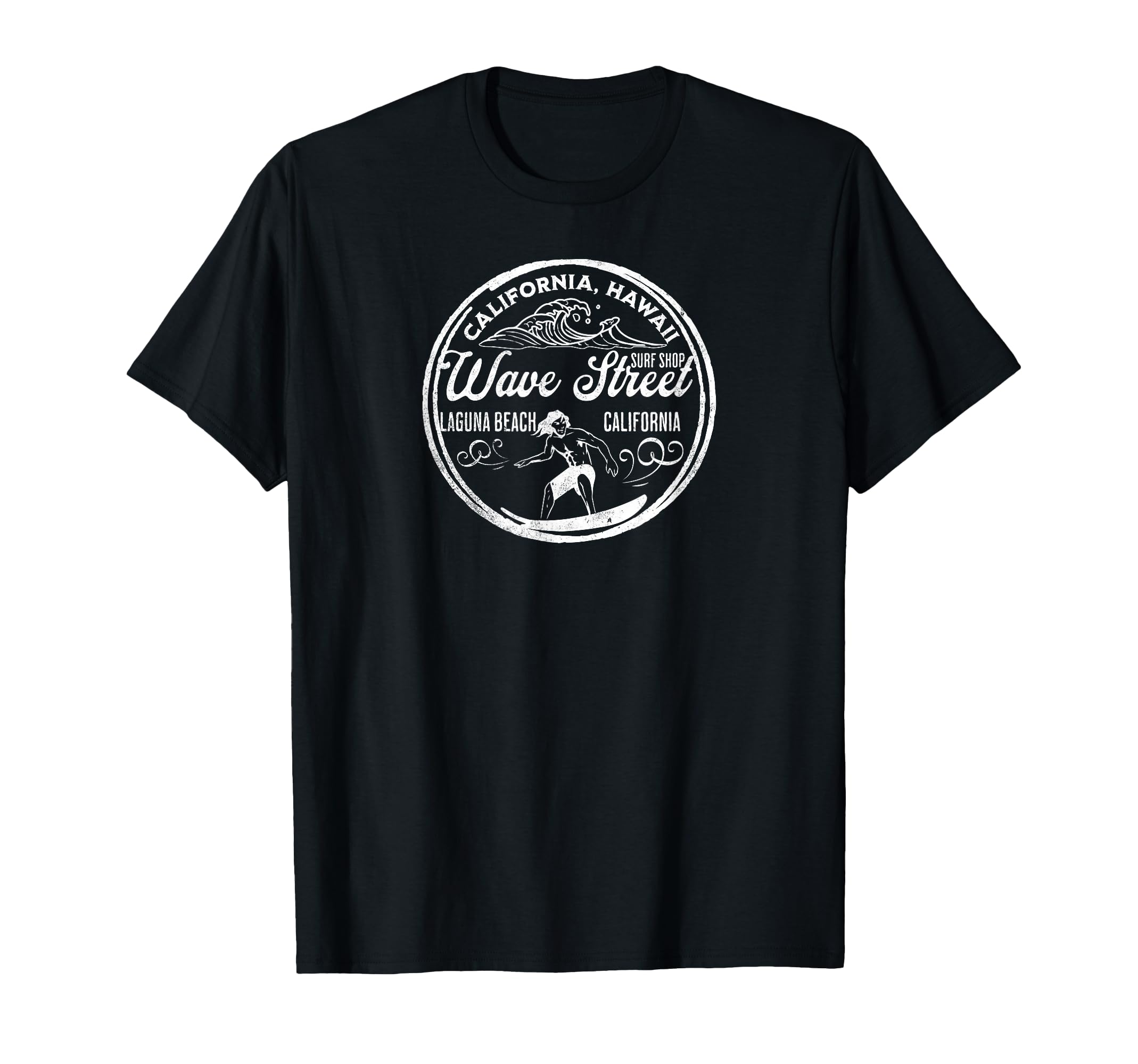Wave Street Surf Shop T-Shirt - Casual Everyday Wear Men Women - T-Shirt, Sweatshirt, Hoodie