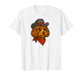 Funny Cowboy Cockapoo Drawing T-Shirt - Casual Everyday Wear Men Women - T-Shirt, Sweatshirt, Hoodie
