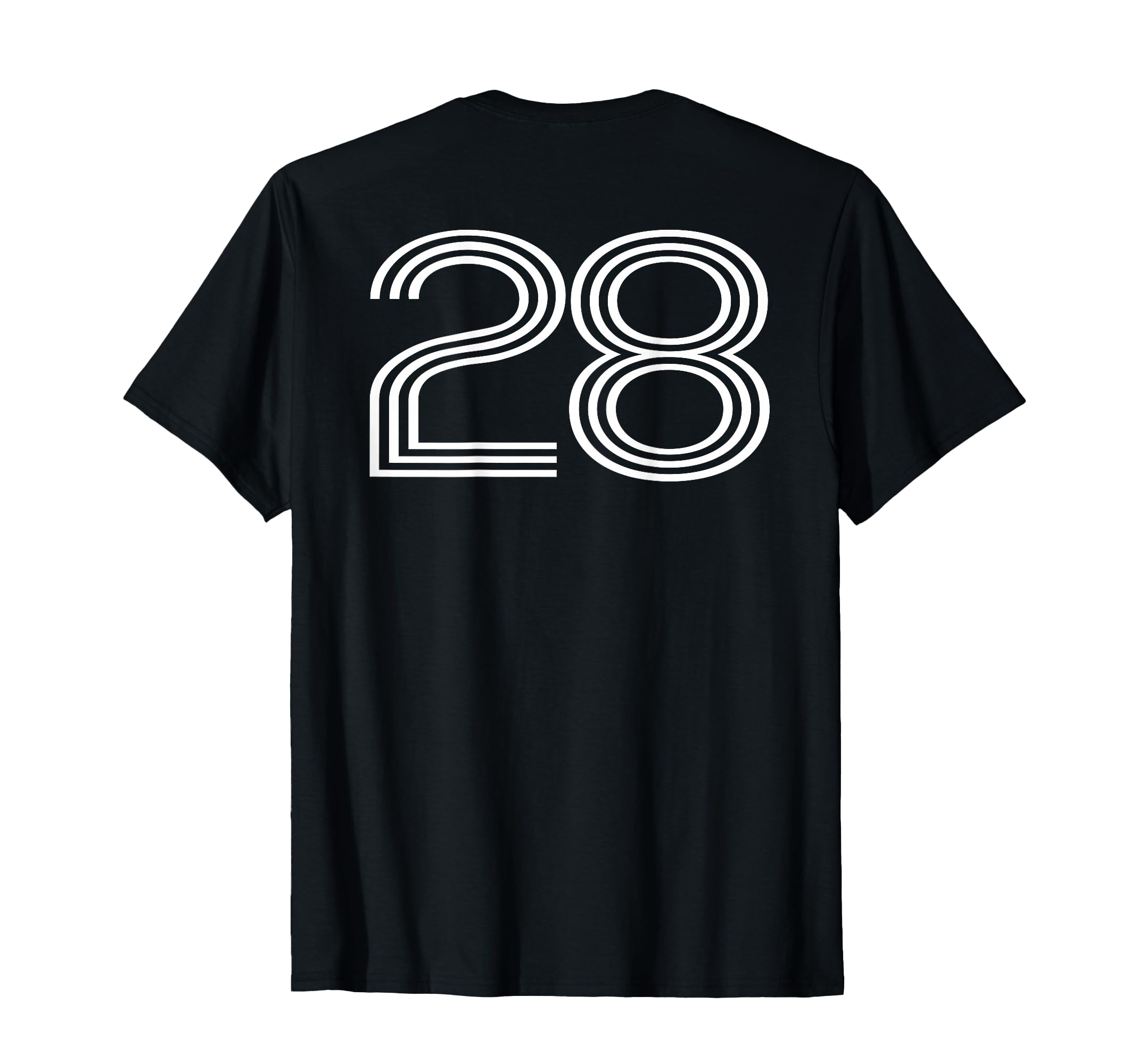 Number 28 Baseball Football Soccer T-Shirt - Novelty Apparel Men Women - T-Shirt, Sweatshirt, Hoodie
