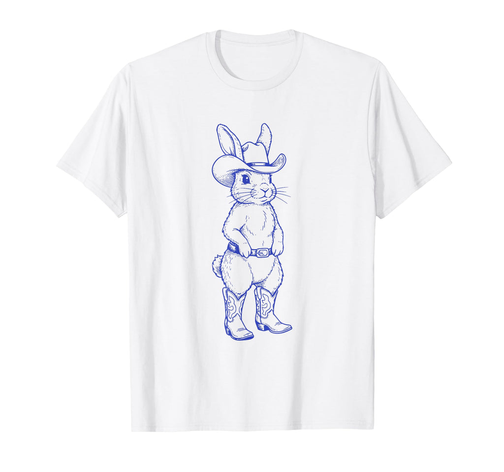Western Rabbit Cowboy Bunny Meme T-Shirt - Casual Everyday Wear Unisex - T-Shirt, Sweatshirt, Hoodie