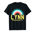 Lynn Massachusetts Rainbow T-Shirt - Minimalist Print Unisex - T-Shirt, Sweatshirt, Hoodie