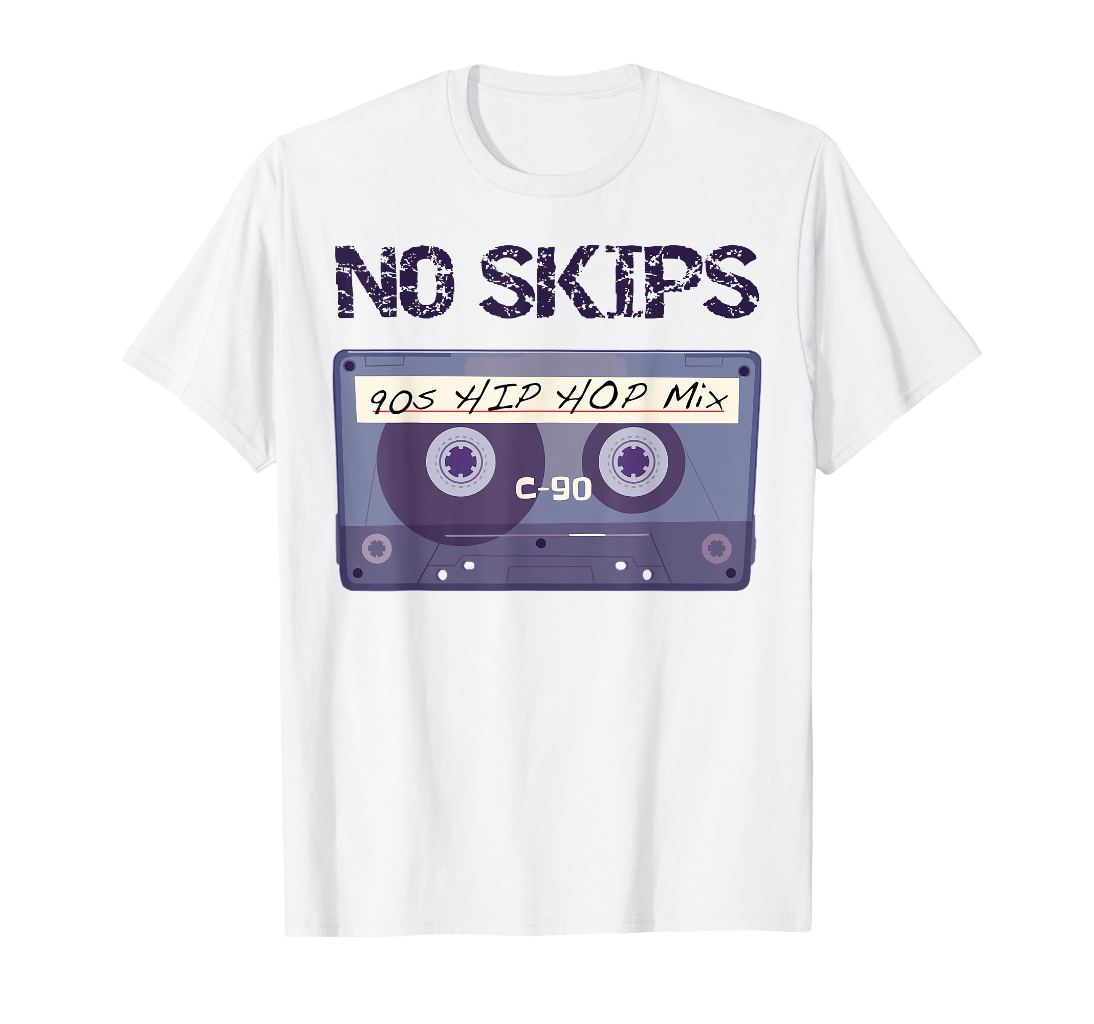 No Skips 90S Hip Hop Mix Tape Sweatshirt - Minimalist Print Men Women - T-Shirt, Sweatshirt, Hoodie