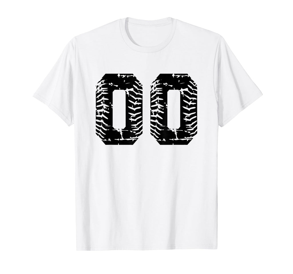 Baseball Softball Number 00 T-Shirt - Minimalist Print Men Women - T-Shirt, Sweatshirt, Hoodie
