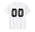 Baseball Softball Number 00 T-Shirt - Minimalist Print Men Women - T-Shirt, Sweatshirt, Hoodie