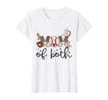 Womens Mom Both Softball Baseball T-Shirt - Fun Novelty Design for Adults - T-Shirt, Sweatshirt, Hoodie