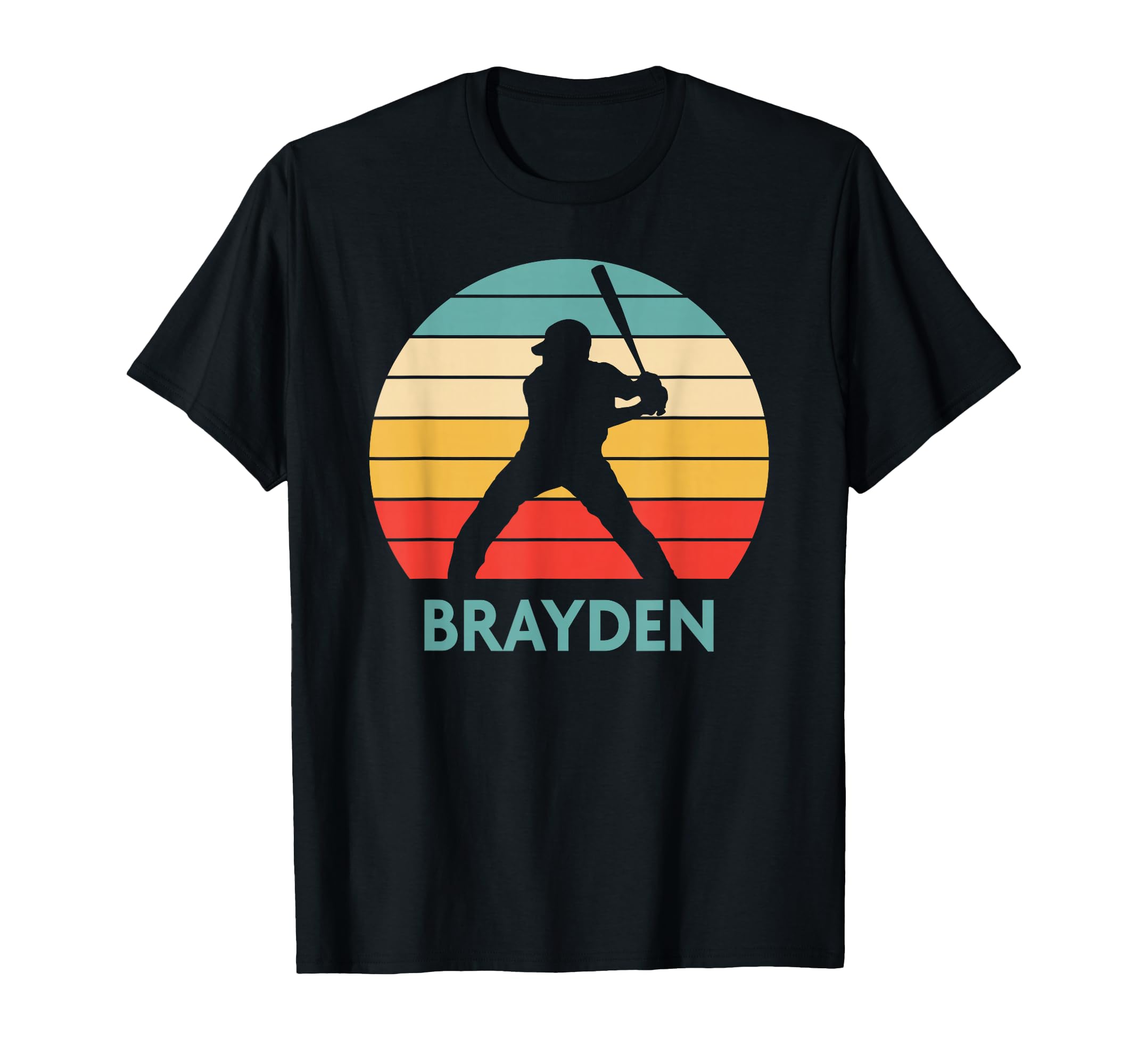 Brayden Name Gift Personalized Baseball T-Shirt - Graphic Print Unisex - T-Shirt, Sweatshirt, Hoodie