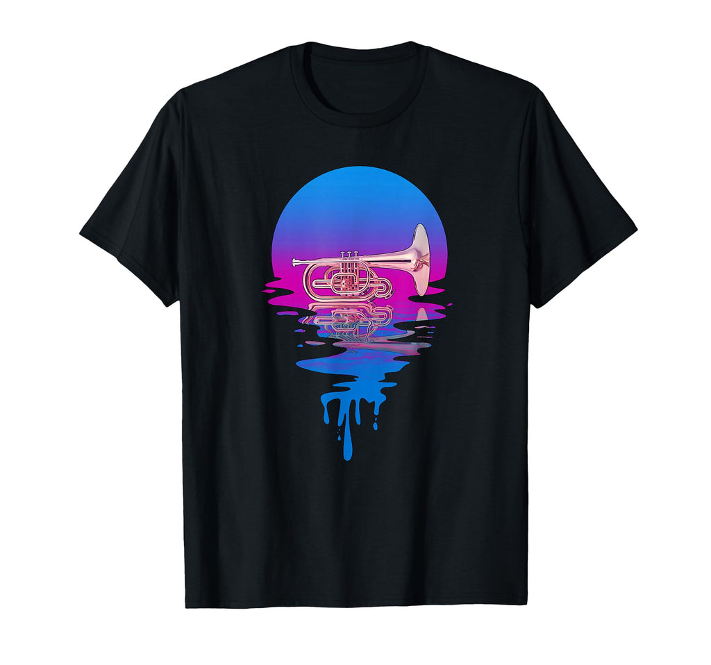 Sunset Mellophone T-Shirt - Trendy Graphic for Adults - T-Shirt, Sweatshirt, Hoodie