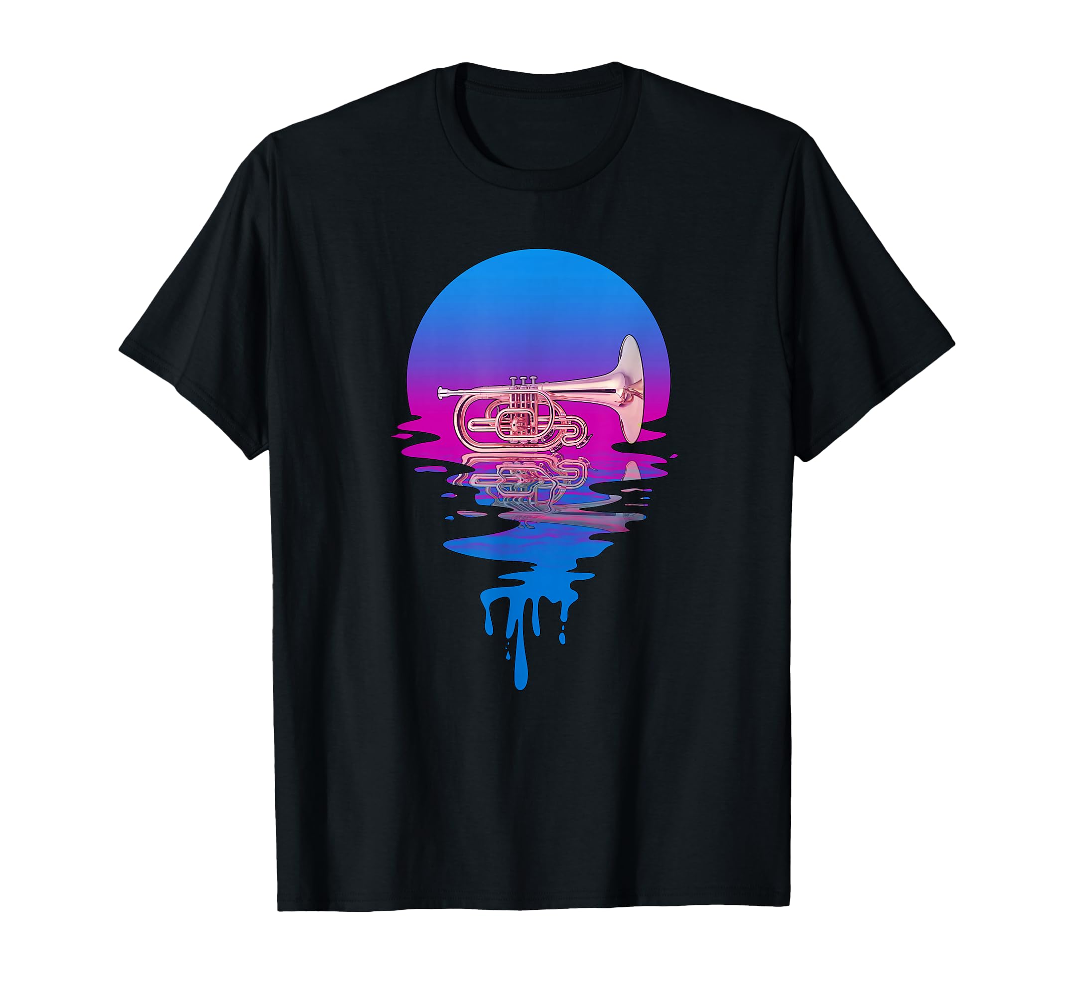Sunset Mellophone T-Shirt - Trendy Graphic for Adults - T-Shirt, Sweatshirt, Hoodie