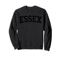 Essex Md Distressed Black Varsity Sweatshirt - Minimalist Print for Adults - T-Shirt, Sweatshirt, Hoodie