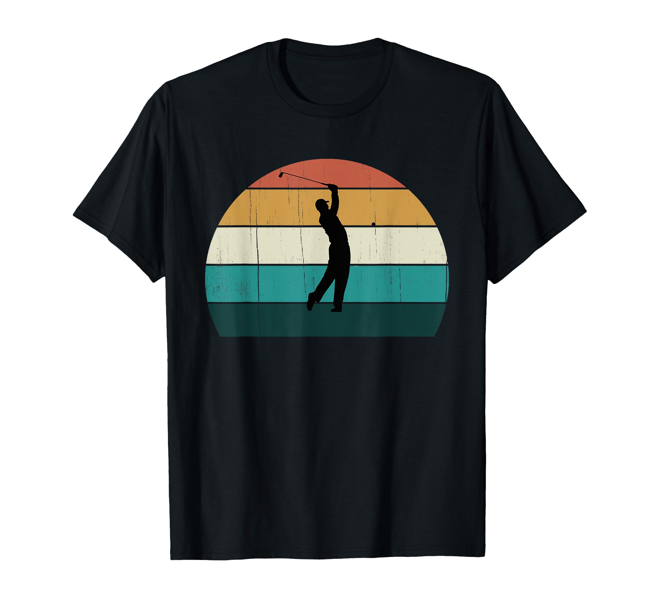 Golfer Swing Sunset Playing Golf Lover Gift T-Shirt - Graphic Print Unisex - T-Shirt, Sweatshirt, Hoodie