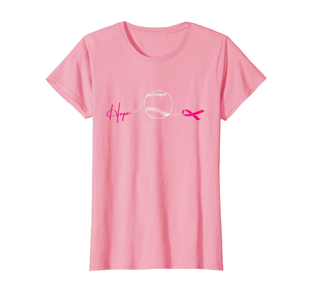 Baseball Line Art Breast Cancer Awareness T-Shirt - Unique Graphic Unisex - T-Shirt, Sweatshirt, Hoodie