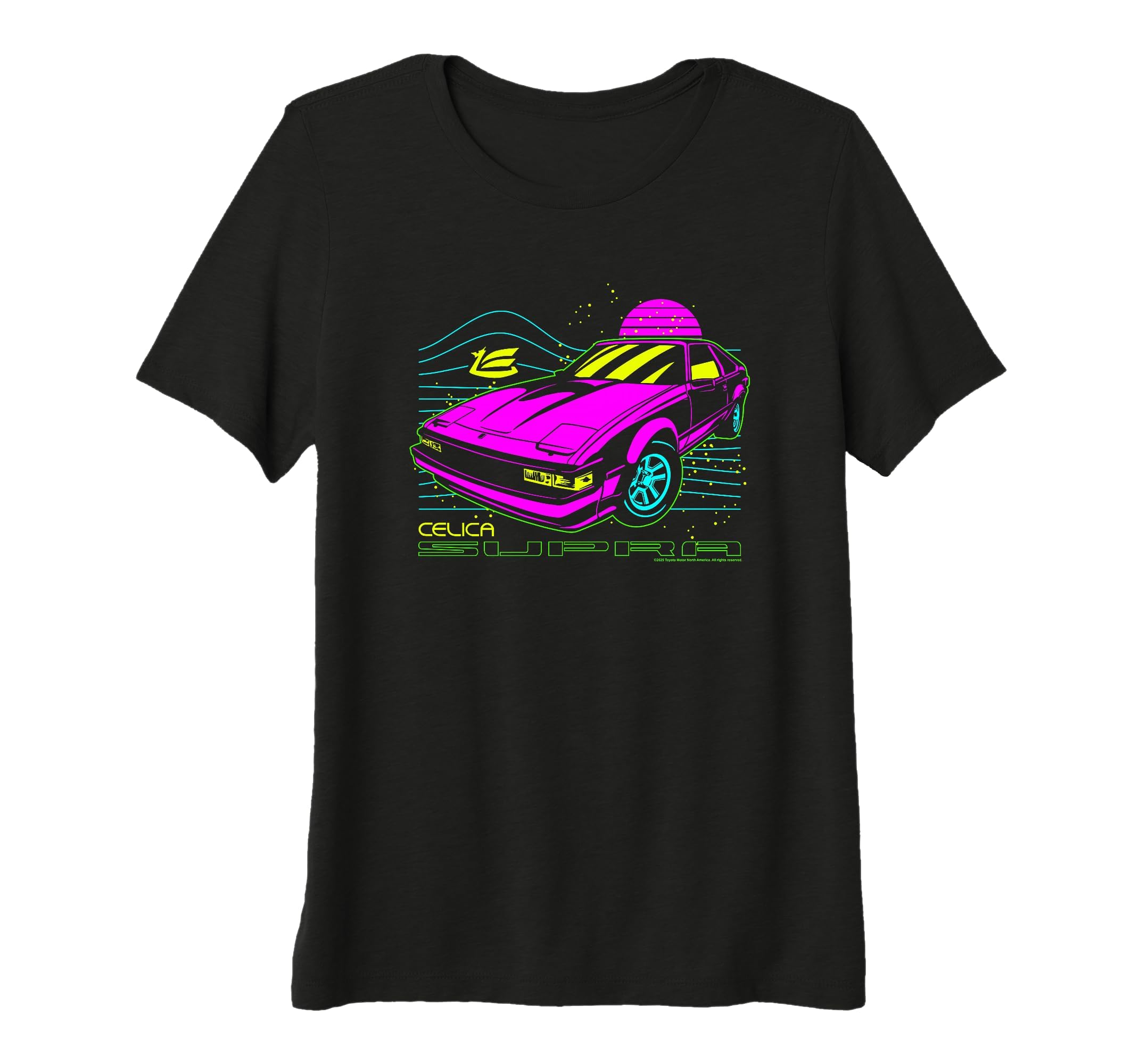 Toyota Iconic Celica Supra Neon 80S Vibe T-Shirt - Graphic Print Men Women - T-Shirt, Sweatshirt, Hoodie