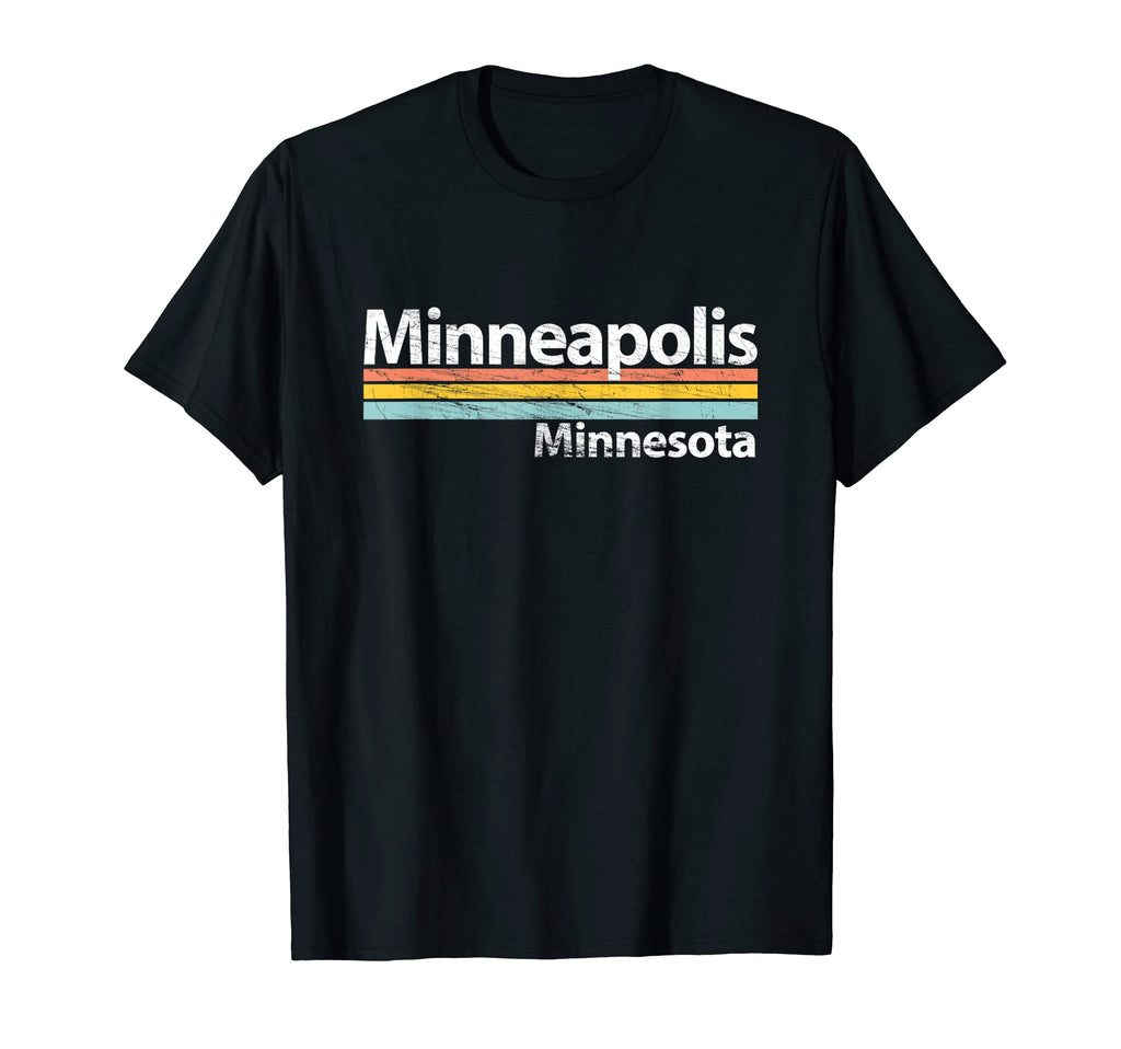 Minneapolis Minnesota Worn Stripes T-Shirt - Casual Everyday Wear Men Women - T-Shirt, Sweatshirt, Hoodie
